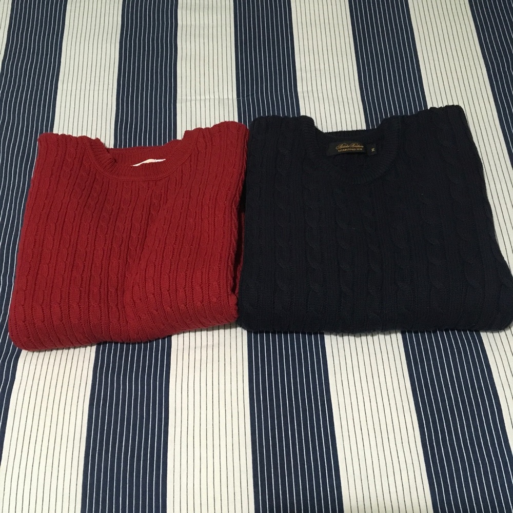 Vintage USA 80s Brooks Brothers Crewneck Sweaters Bundle